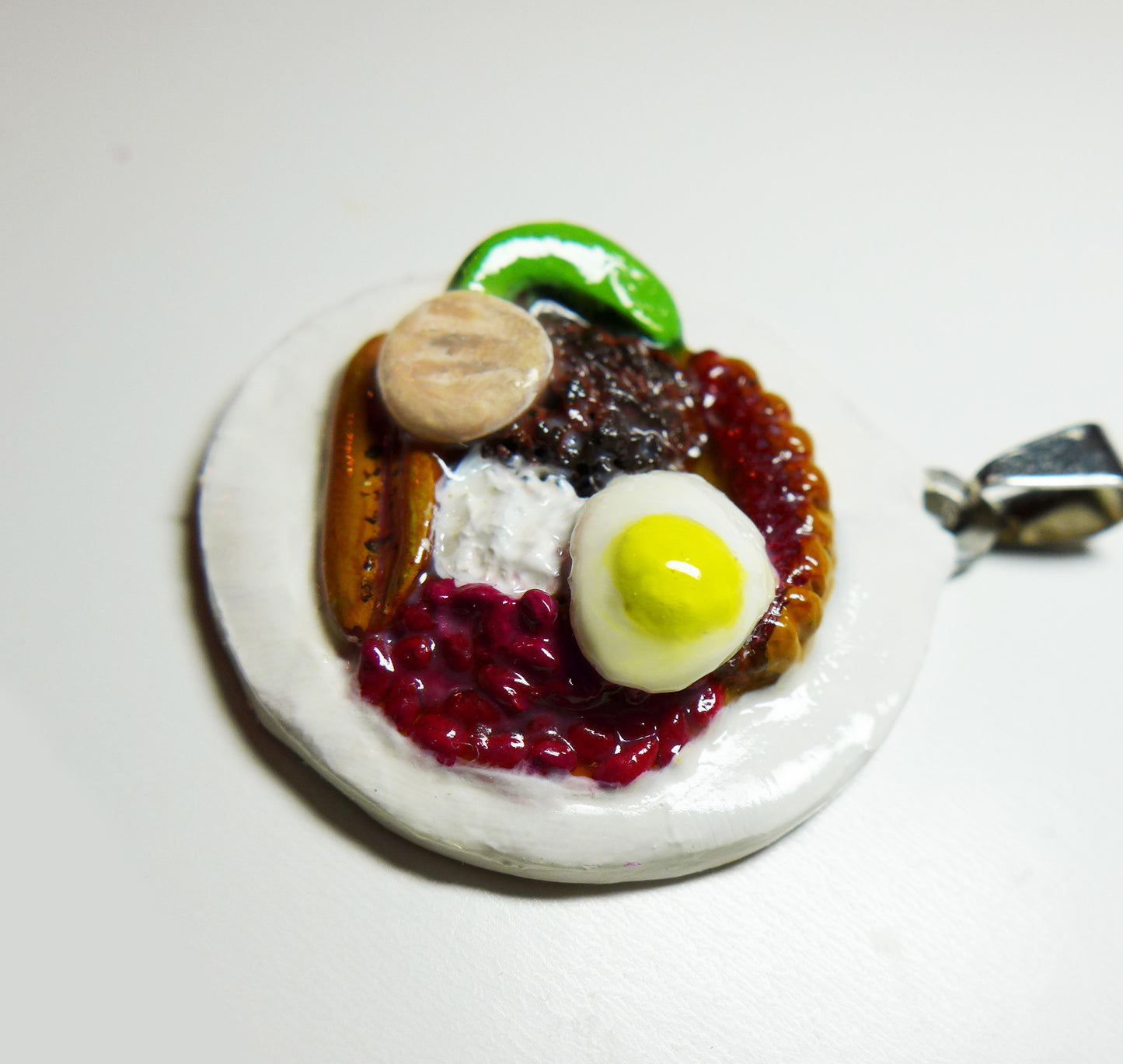 Custom Handcrafted Clay Gourmet Pendant