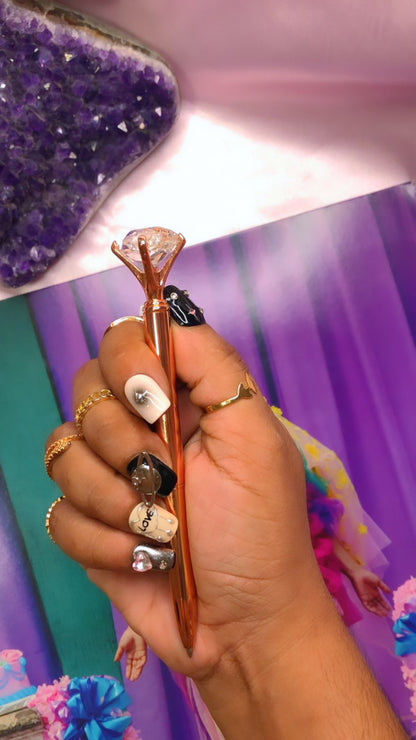 Outer Space Girly Short Press-On Nails (10 pcs)