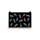 Crack (Black) Poster